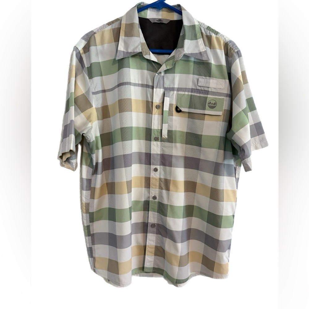 Wrangler Men's Multicolor Plaid Button Down Shirt